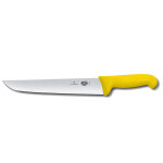 Couteau de boucher 31cm manche fibrox jaune victorinox 5. 5208. 31
