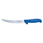 Couteau mod�le boucher alv�ol� 21cm dick ergogrip manche coloris bleu