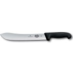 Couteau de boucher pointe large 25cm manche fibrox noir victorinox 5. 7403. 25