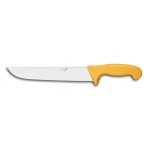 Couteau de boucher professionnel dglon 25cm jaune srie profil