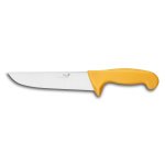 Couteau de boucher profil dglon professionnel 20cm manche jaune