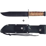 Couteau bowie modle 101018 herbertz avec tui et pierre  aiguiser offert