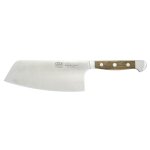 Couteau chef chinois 16cm forg� alpha ch�ne g�de manche en bois de ch�ne