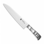 Couteau de cuisine japonais tamahagane bamboo 24cm