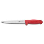 Couteau � d�nerver flexible 20cm manche rouge fischer