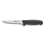 Couteau � d�sosser lame droite 14cm manche noir bargoin