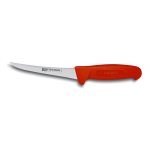 Couteau d�sosseur lame acier 15cm manche rouge marque fischer