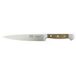 Couteau filet de sole flexible 18cm forg� alpha ch�ne g�de manche en bois de ch�ne