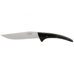 Couteau forge de laguiole design starck pour fromage, manche noir