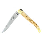 Couteau forge de laguiole pliant manche 11cm en bouleau