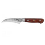 Couteau fukito rosewood damas mod�le bec d'oiseau 9cm