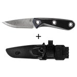 Couteau gerber modle principle black ge001659 manche en caoutchouc