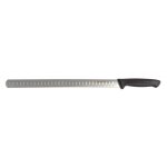 Couteau  jambon bargoin 33cm manche noir lame alvole