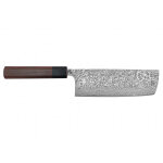 Couteau japonais nakiri takeshi saji 17cm acier r2 nickel damas
