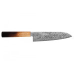 Couteau japonais modle santoku yoshihiro zad damass 18cm