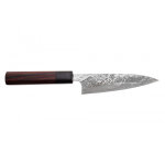 Couteau japonais takeshi saji 13, 5cm acier r2 damas Couteau japonais takeshi saji 13, 5cm acier r2 damas