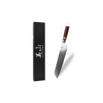 Couteau kiritsuke kutoyama 24cm lame damas et manche pakka rainbow