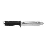 Couteau mod�le krypton - b kryb0115 wildsteer manche tactipr�ne noir avec pommeau de frappe + �tui