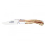 Couteau laguiole gilles, manche 13 cm pointe de corne blonde