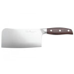 Couteau lame hachoir 17cm inox et santal guillaume leonard cuistot