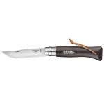Couteau � lame pliable opinel n�08 baroudeur coloris brun noir