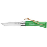 Couteau  lame pliante opinel n7 baroudeur coloris vert prairie