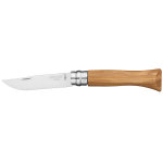 Couteau à la lame pliante opinel tradition luxe n°6 lame 7cm en acier inox et manche en olivier Couteau à la lame pliante opinel tradition luxe n°6 lame 7cm en acier inox et manche en olivier