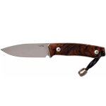 Couteau lionsteel mod�le m1. wn lame 7, 5cm manche en bois de noyer