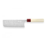Couteau masakage kiri nakiri 16. 5cm lame damasse - modle artisanal forg par yoshimi kato