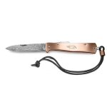 Couteau mercator otter acier damas cuivre Couteau mercator otter acier damas cuivre