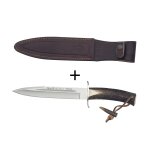 Couteau muela mod�le alcaraz 9211 lame 19cm manche en bois de cerf avec lacet