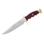 Couteau muela modle bowie 9310 lame 18cm manche en stamina wood