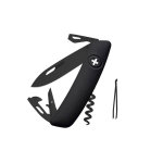 Couteau multifonction 95mm all black swiza d03 11 fonctions Couteau multifonction 95mm all black swiza d03 11 fonctions