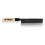 Couteau modle nakiri 16. 5cm lame carbone yoshihiro kogeta manche grav