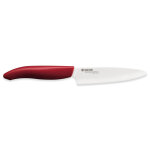 Couteau d'office 11 cm cramique manche rouge - kyocera