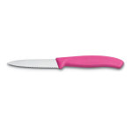 Couteau mod�le office dentel� rose 8cm victorinox swissclassic