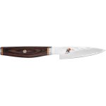 Couteau d'office japonais miyabi 6000mct lame martel�e 9cm + manche en pakka