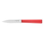 Couteau d'office opinel n�313 lame 10cm crant�e en polym�re rouge