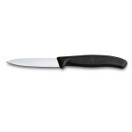 Couteau d'office swissclassic victorinox lame lisse 8cm manche noir