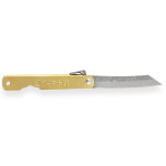 Couteau outdoor bokër higonokami lame 7, 5cm acier damas manche cuivre Couteau outdoor bokër higonokami lame 7, 5cm acier damas manche cuivre