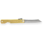 Couteau outdoor bokër higonokami lame 7, 5cm acier damas manche cuivre Couteau outdoor bokër higonokami lame 7, 5cm acier damas manche cuivre