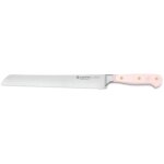 Couteau  pain forg lame double denture 23cm gamme classic colour pink himalayan salt wusthof