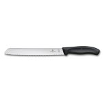Couteau � pain lame 21cm manche noir victorinox 6. 8633. 21