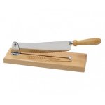 Couteau  pain sur socle lame 25cm inox