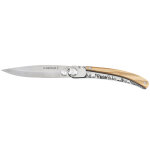 Couteau pliant le coq fran�ais paris 11, 5cm bois d'olivier