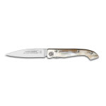 Couteau pliant corne claire claude dozorme modle compostelle