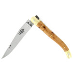 Couteau pliant manche 11cm en gen�vrier forge de laguiole