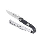 Couteau pliant manche alu noir claude dozorme modle laguiole