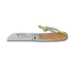 Couteau pliant manche bois teck claude dozorme modèle liner london Couteau pliant manche bois teck claude dozorme modèle liner london