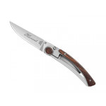 Couteau pliant manche en bois de vallernia claude dozorme modèle le thiers Couteau pliant manche en bois de vallernia claude dozorme modèle le thiers